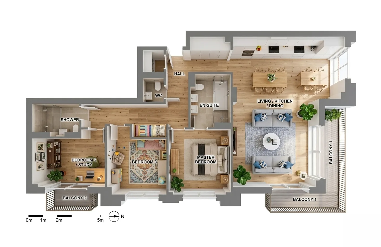 3D floor plan