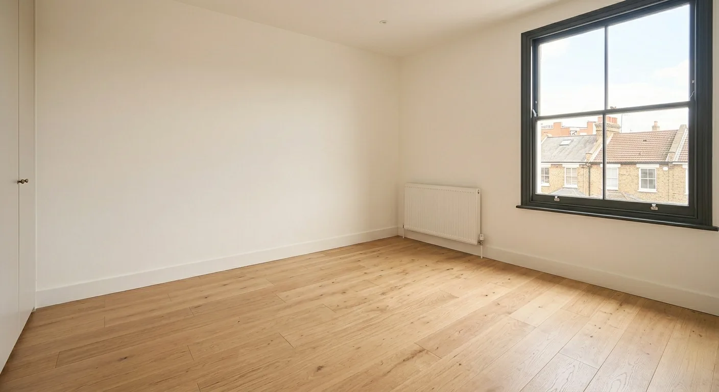 Empty room before staging