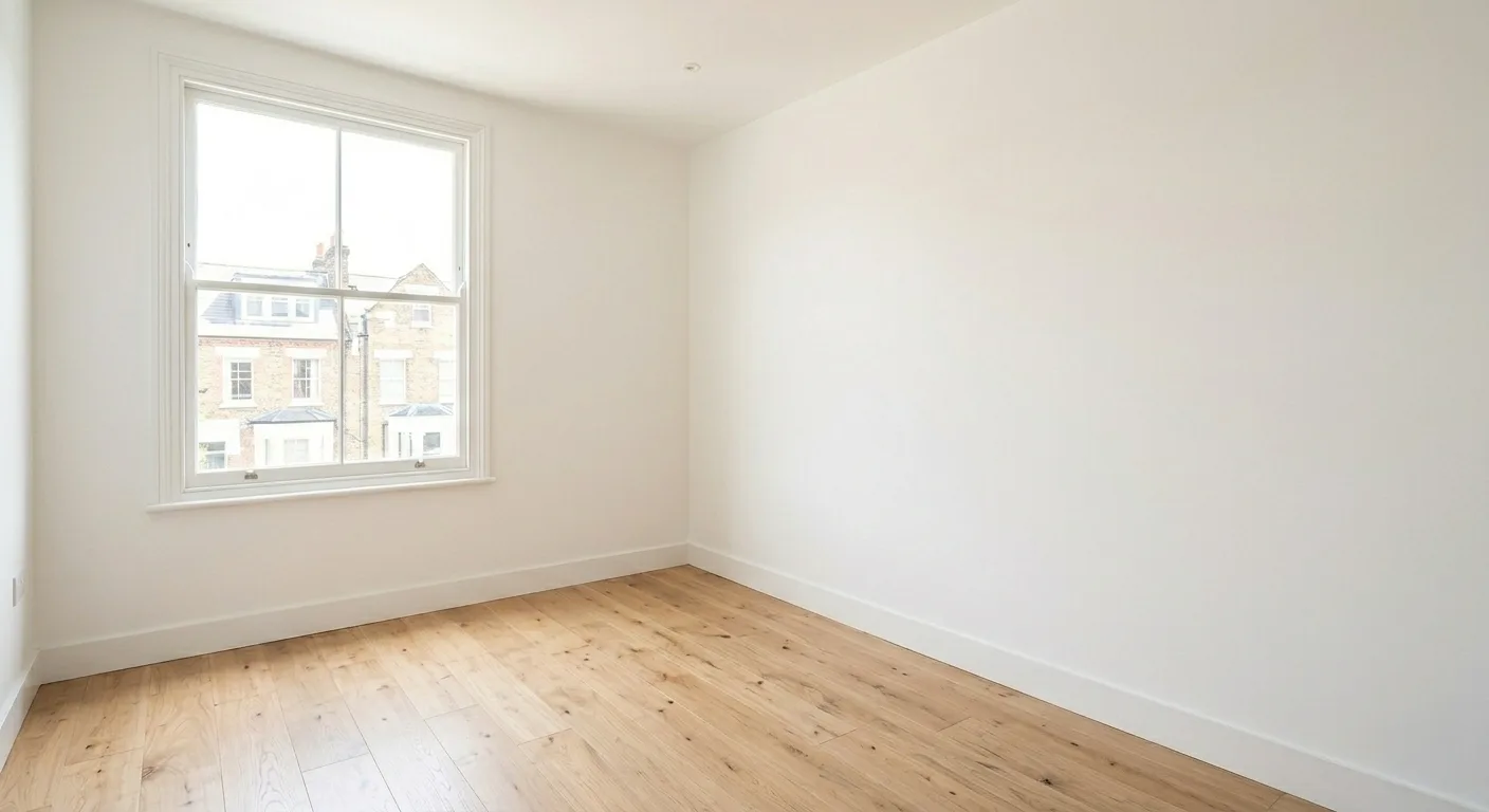 Empty room before staging
