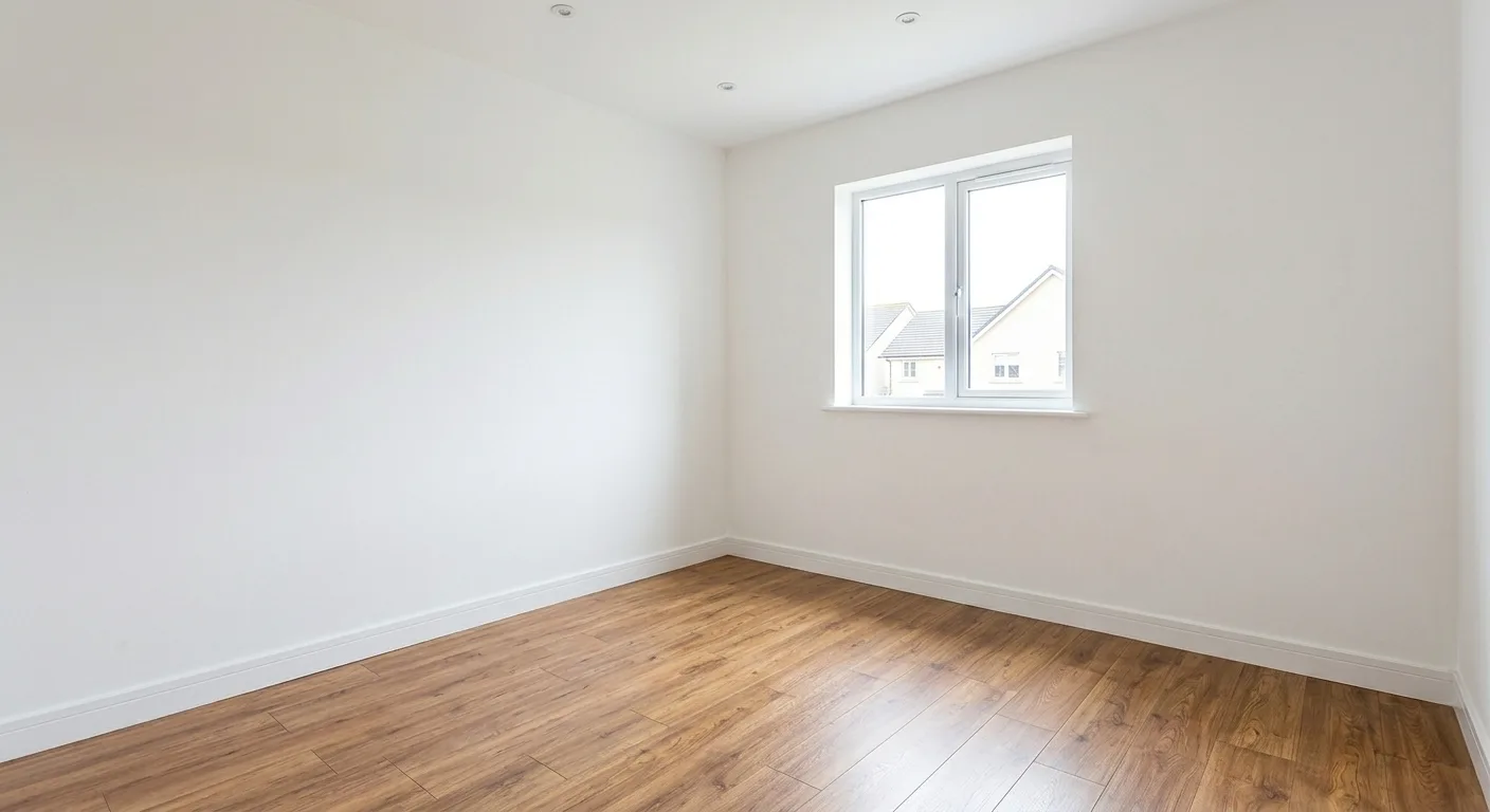 Empty room before staging